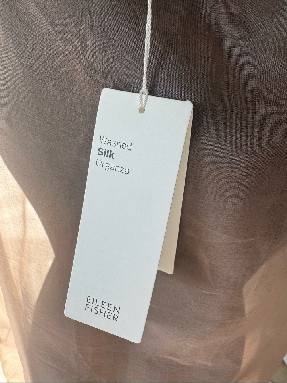 New Eileen Fisher Washed Silk Organza Layering Dress size M - Picture 7 of 11